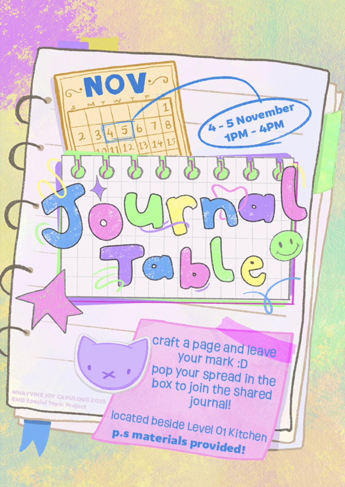 Journal Table Event Poster